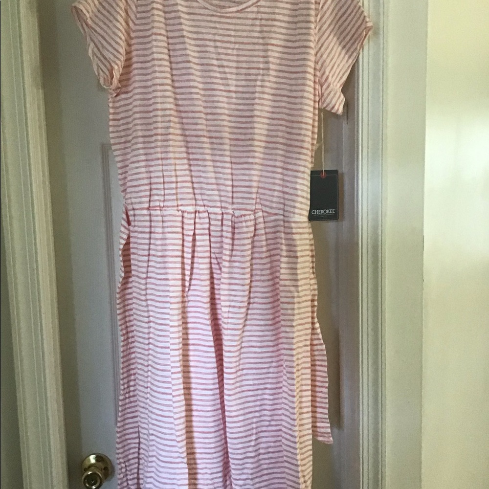 Knit tie waist dress